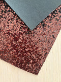 Brown Chunky Glitter Fabric