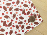 Printed Pebbled Faux Leather Football