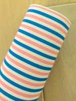 Printed Pebbled Faux Leather Newborn Stripes Design