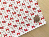 Printed Pebbled Faux Leather Baseball