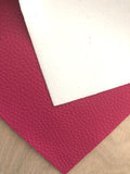 Solid Pebbled Faux Leather with Felt Backing