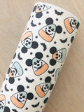 Printed Pebbled Faux Leather Candy Corn