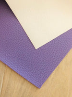 Solid Pebbled Faux Leather with Felt Backing