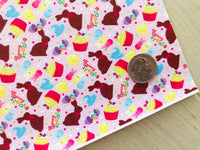 Printed Pebbled Faux Leather Bunny Treats