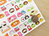 Printed Pebbled Faux Leather Cute Food Items Design