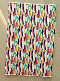 Printed Pebbled Faux Leather Abstract Design