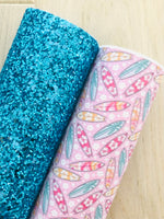 Printed Pebbled Faux Leather Surf Boards