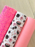 Printed Pebbled Faux Leather Football