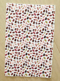 Printed Pebbled Faux Leather Coffee Beans