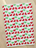 Printed Pebbled Faux Leather Watermelon Design