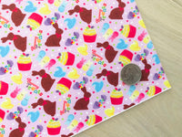 Printed Pebbled Faux Leather Easter Sweet Treats