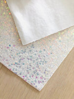 Iridescent Chunky Glitters Fabric with 2 Color Options