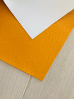 Pebbled Mustard Yellow Faux Leather