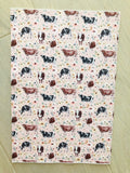 Printed Pebbled Faux Leather Cow and Floral