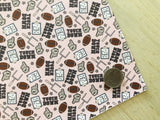 Printed Pebbled Faux Leather Football
