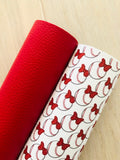 Printed Pebbled Faux Leather Baseball