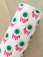 Printed Pebbled Faux Leather Eyeballs