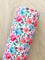 Printed Smooth Faux Leather Flowers (5 Options)