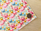 Printed Pebbled Faux Leather Butterfly