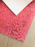 Pink Chunky Glitter Fabric