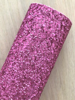 Lux Pink Chunky Glitter Fabric Sheet