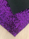 Solid Purple Chunky Glitter with Felt Backing