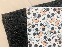 Printed Pebbled Faux Leather Candy Corn