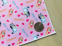 Printed Pebbled Faux Leather Valentine