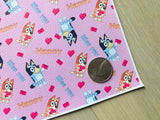 Printed Pebbled Faux Leather Valentine