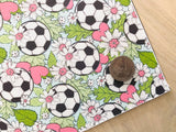 Printed Pebbled Faux Leather Soccer