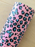 Custom Printed Smooth Leather Butterfly