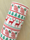 Printed Pebbled Faux Leather Christmas Elements (5 Options)