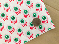 Printed Pebbled Faux Leather Eyeballs