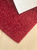 Red Chunky Glitter Fabric Sheet