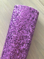 Purple Chunky Glitter Fabric Sheet