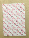 Printed Pebbled Faux Leather Cute Cats with Flowers