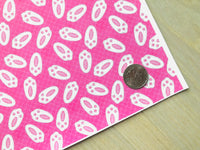 Printed Pebbled Faux Leather Bunny Paws