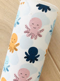 Custom Printed Smooth Leather Baby Octopus