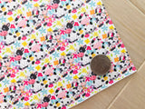 Printed Pebbled Faux Leather Cow - Cotton Backing