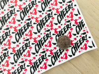 Printed Pebbled Faux Leather Cheerleaders