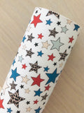 Printed Pebbled Faux Leather Stars