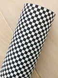 Custom Printed Faux Leather Checker Board