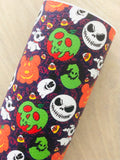 Printed Pebbled Faux Leather Halloween Design