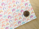 Custom Printed Smooth Leather Rainbow
