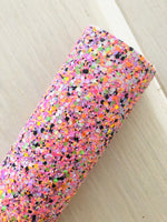 Lux Glow in the Dark Chunky Glitter Fabric