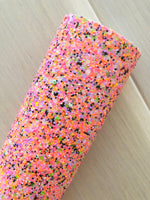 Lux Glow in the Dark Chunky Glitter Fabric