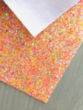 Chunky Glitter with Mixed Orange, Yellow, Pink and Purple