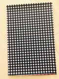 Custom Printed Smooth Leather Black and White Buffalo Plaid - Soft Felt Backing