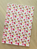 Custom Printed Smooth Leather Summer Fruits and Popsicles