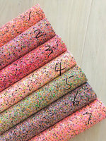 Lux Glow in the Dark Chunky Glitter Fabric